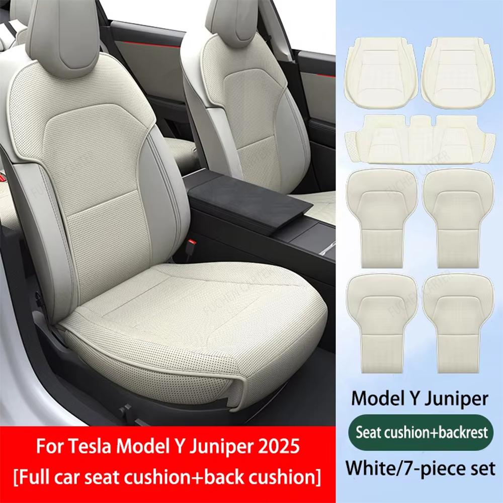 For Tesla NEW ModelY Juniper 2025 2026 Ventilation Leather Seat Cover Cushion Breathability Comfortable Seat Lnterior Accessorie