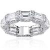 Anelli Affascinanti e Abbaglianti con Zirconia Cubica Lucente Moda Squisiti Accessori per le Dita Gioielli Moderni da Festa per Donne Caldi