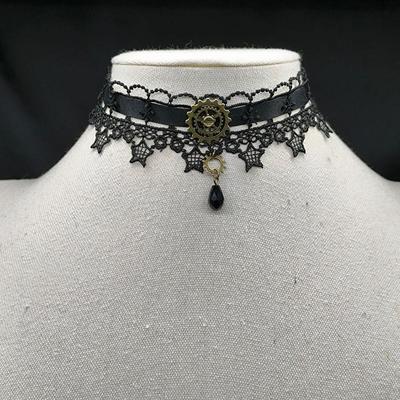 Gotisk Punk Steampunk Halsband Julband Spets Choker Krage Halsband