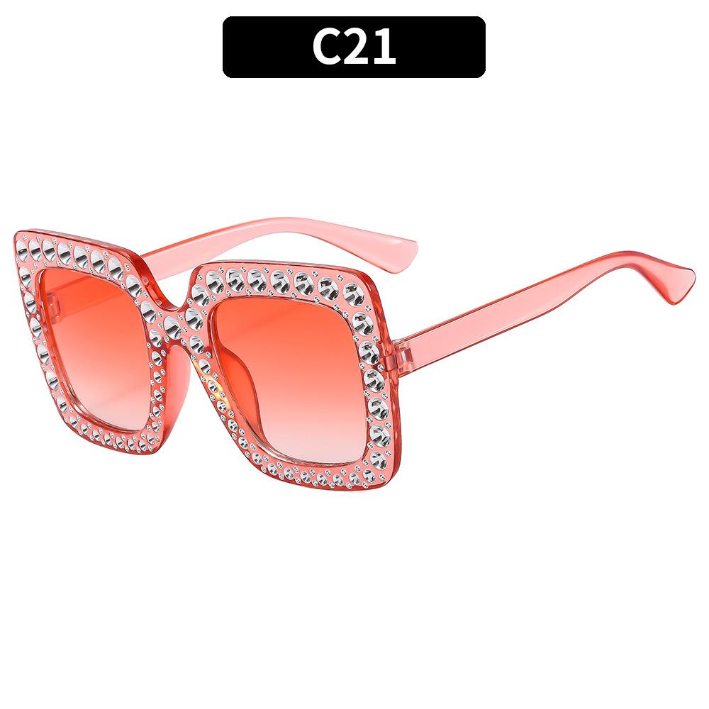 fashion classic gypsy big frame sunglasses personalized versatile street shot diamond-encrusted sunglasses popular women's glasses