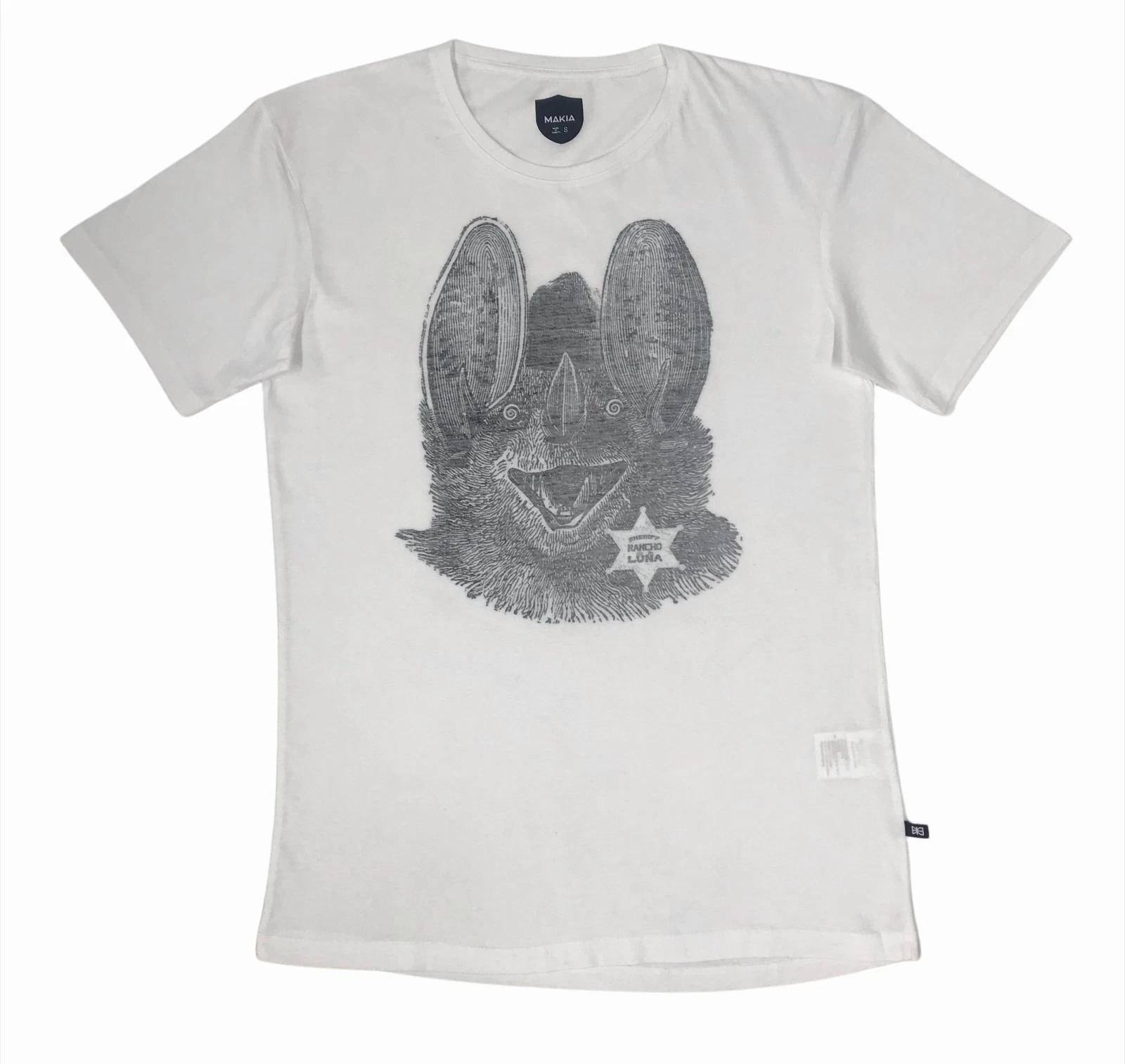 

Makia Sheriff Print White T-Shirt M