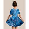 3D Digital Fashion Fantasy Girl Casual Short Sleeve Dress Forest Dinosaur Holiday Spring Summer Birthday Party