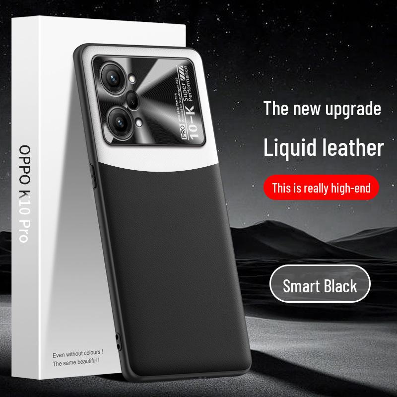 Liquid Leather Case for Oppo K10 Pro, Offers Anti-fall and Anti-fouling Protection In a Single Piece.