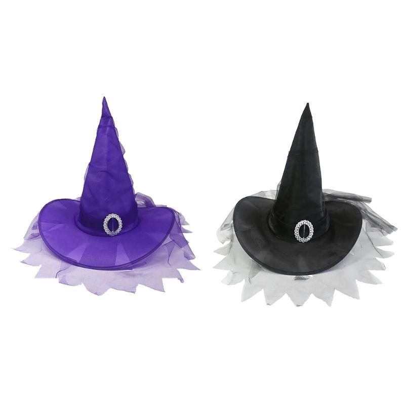 Halloween Witch Wizard Hat Party Headgear Devil Cap Adult Taking Photo Props