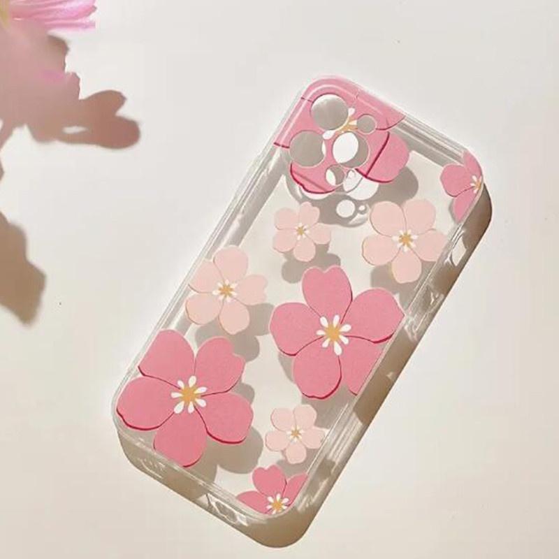 Flower Case for Xiaomi Redmi Note 13 14 Pro 5G 12 14 4G 10 11 12 13 14 Pro Plus 5G 11S 12S Transparent Thin Silicone Soft Cover