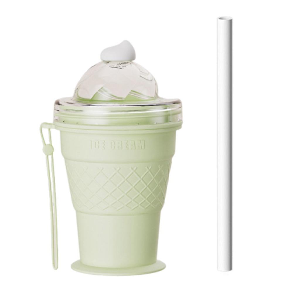 

2 in 1 Ice Maker & Drinking Cup Leak-Proof Ice Cube Water Bottle Silicone Collapsible Mug Camping