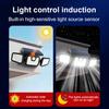 Super Bright Outdoor Solar Lights Motion Sensor Solar Lamp 3 Adjustable Lamp Heads Waterproof Solar Power Wall Garden Lantern