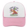 Come At Me Breaux Lobster Mardi Gras Trucker Hat Casual Vintage Style Polyester Mesh Cap