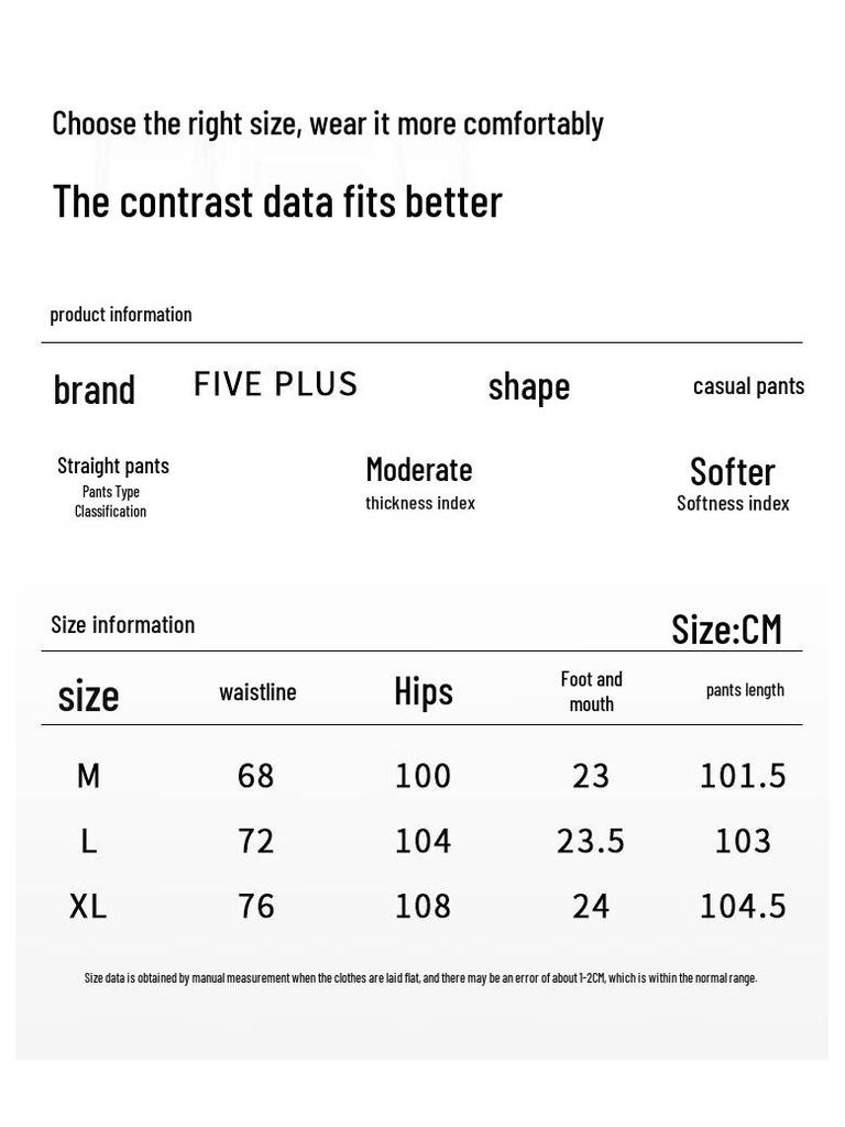 FivePlus Women's Casual Straight-Leg Long Pants