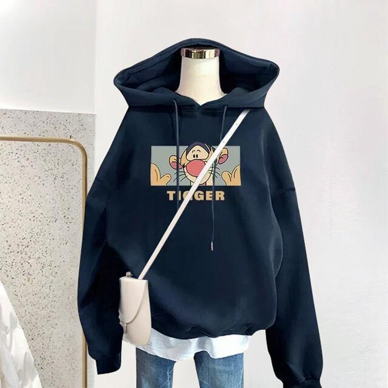 Womens Fleece Hooded Sweatshirt Anti-Pilling Casual Winter Top Loose Fit Long Sleeve