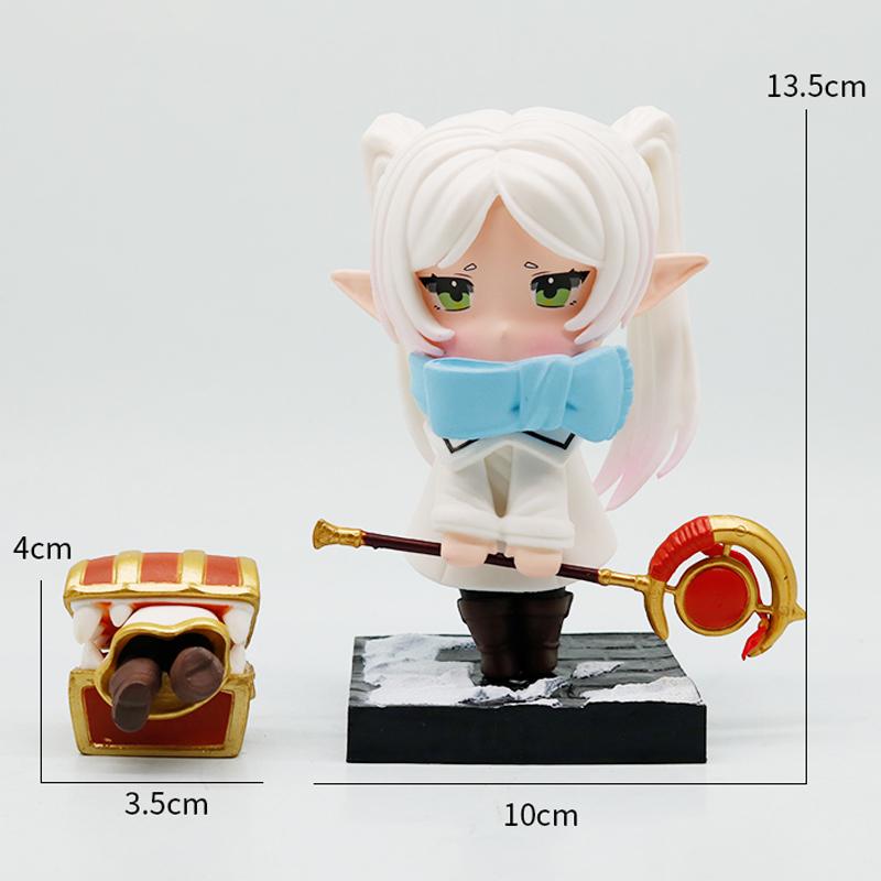 

Q-Style Anime Frieren: Beyond Journey S End Animation Peripheral Model Figure Funeral Lillian Kawaii Desk Decor Toy Gifts