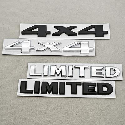3D Metal Car Letters 4X4 LIMITED Logo Emblem Trunk Badge Stickers For Jeep Grand Cherokee Overland Compass Wrangler Accessories Yt1
