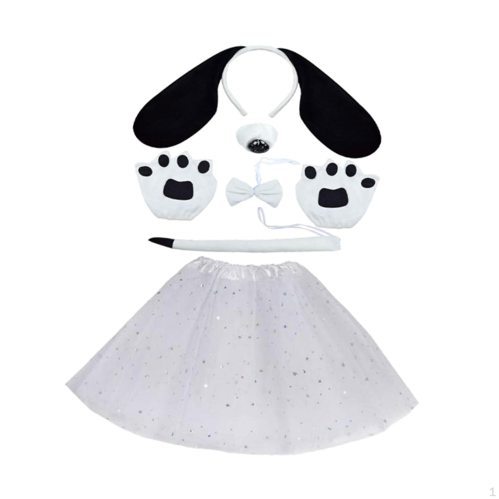 

Подарки в виде собачьих ушей и хвостов с перчатками-лапками для танцевального маскарада на сцене With Skirt