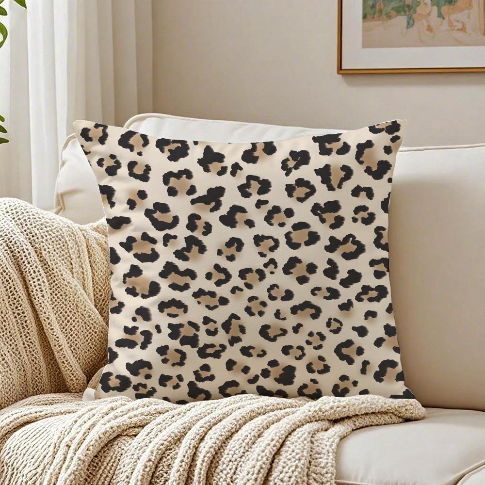 Classic fashion leopard print Cushion Cover Pillowcase Antidustmite living Room Sofa Decor Cushion Room