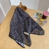 Ladies silk scarf square scarf high-end printing small scarf streamer decorative neck silk scarf waist fart curtain