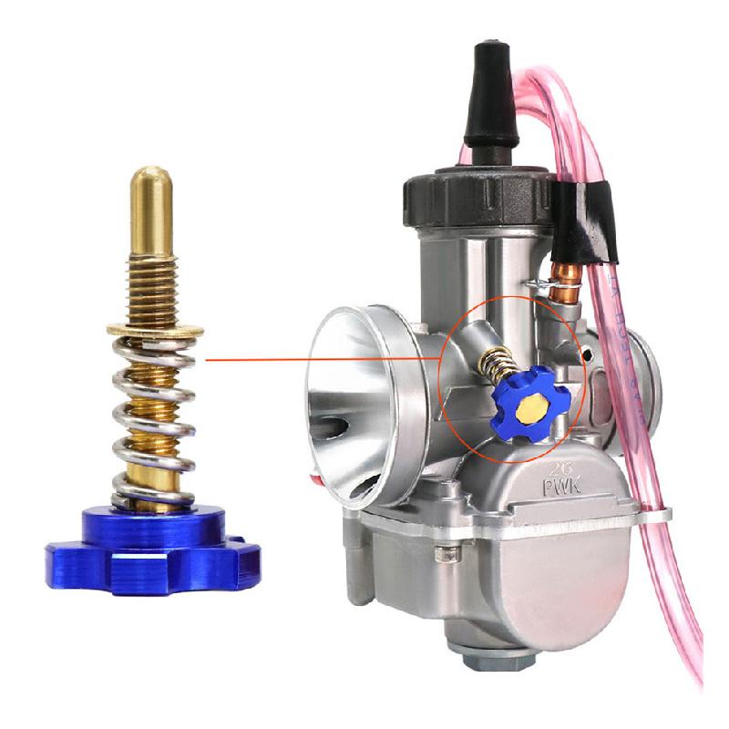CNC Roter Motorradvergaser Aus Billet-Aluminium Mit Bequemer Luft-Kraftstoff-Gemischregelung Und Leerlaufregelung Für Keihin Pwk Vergaser 21 Mm-34 Mm