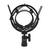 Aluminum Alloy Microphone Shock Mount Holder with Anti-Vibration Pad Inserts, Fits 55-65mm Microphones, Easy Installation In Studio Broadcast