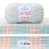 Dyed Combed Milk Cotton Yarn,50g Knitted Yarn,DIY Woven Doll Scarf,Carpet Crochet Thread,Skin Friendly Wool Material Chunky Yarn