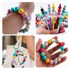 Kovict 24pcs/Lot  Silicone Bright Silicone Beads 15mm DIY Pacifier Chain Jewelry Bracelets Necklace Accessories
