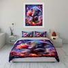 Fantasy Elephant Floral Decor Set Exquisite Three-Piece Bedding Set Gift For Kids And Adults