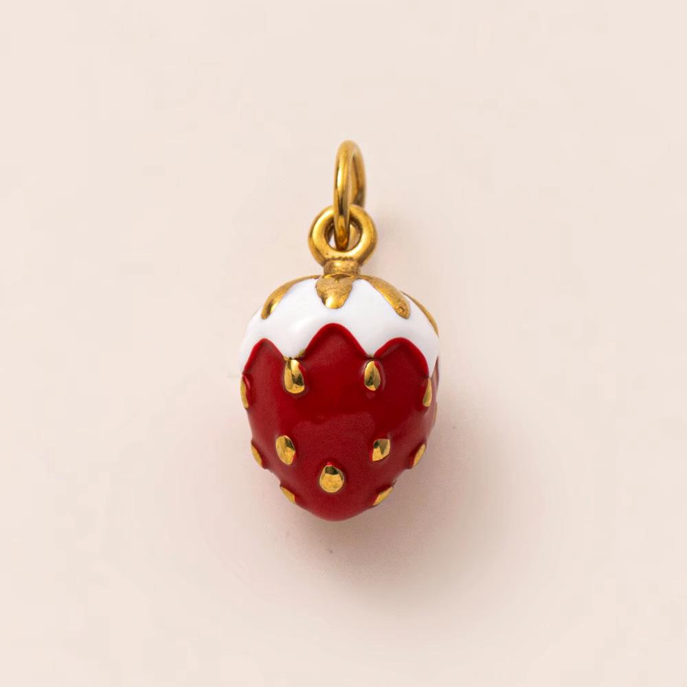 18K Gold Retention Stainless Steel Mushroom Pendant for DIY Accessories