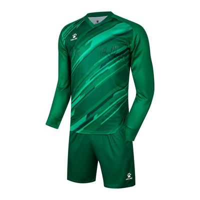 Kelme Fußball Torwart Trainingsset, Langarmshirt und Hose (Grün, Größe L)