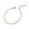 Gold Thin Chain Choker: Titanium Steel Layered Necklace with a Niche Design