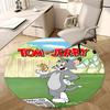 Tom and Jerry,Classic Chair Mat Round Rug Office Carpet, Machine Washable, Non Slip, Suitable for Living Rooms, Bedrooms