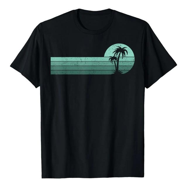 Palm Trees Simple Vacation T-shirt For Men And Women S