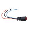 Motorcycle Hazard Light Switch Double Warning Flasher Emergency Signal 3 Wires Lock Secure Switch Button