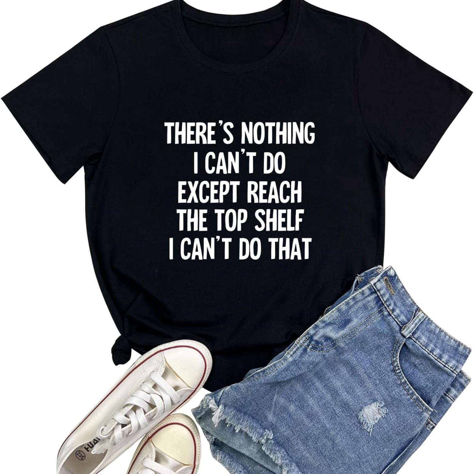 BLACKOO Women There s Nothing Funny Tshirts Graphic Cute Tees S