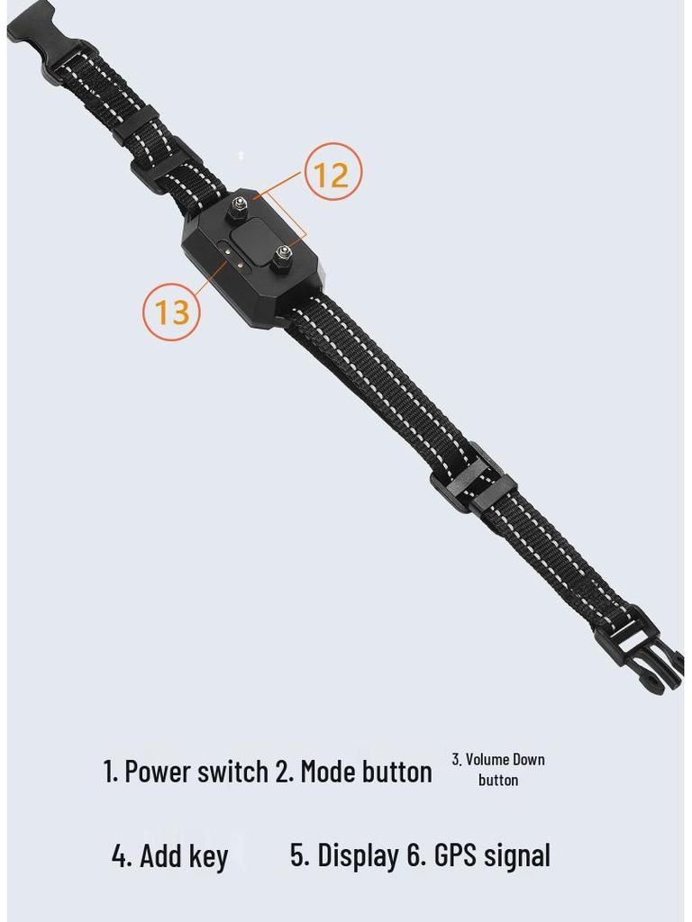 Waterproof GPS Pet Training Collar: Shock & Bark Control Device