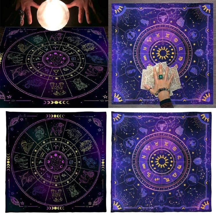 Tarots Tablecloth Rune Divinations Table Cover Astrology Oracles Board Game Mat