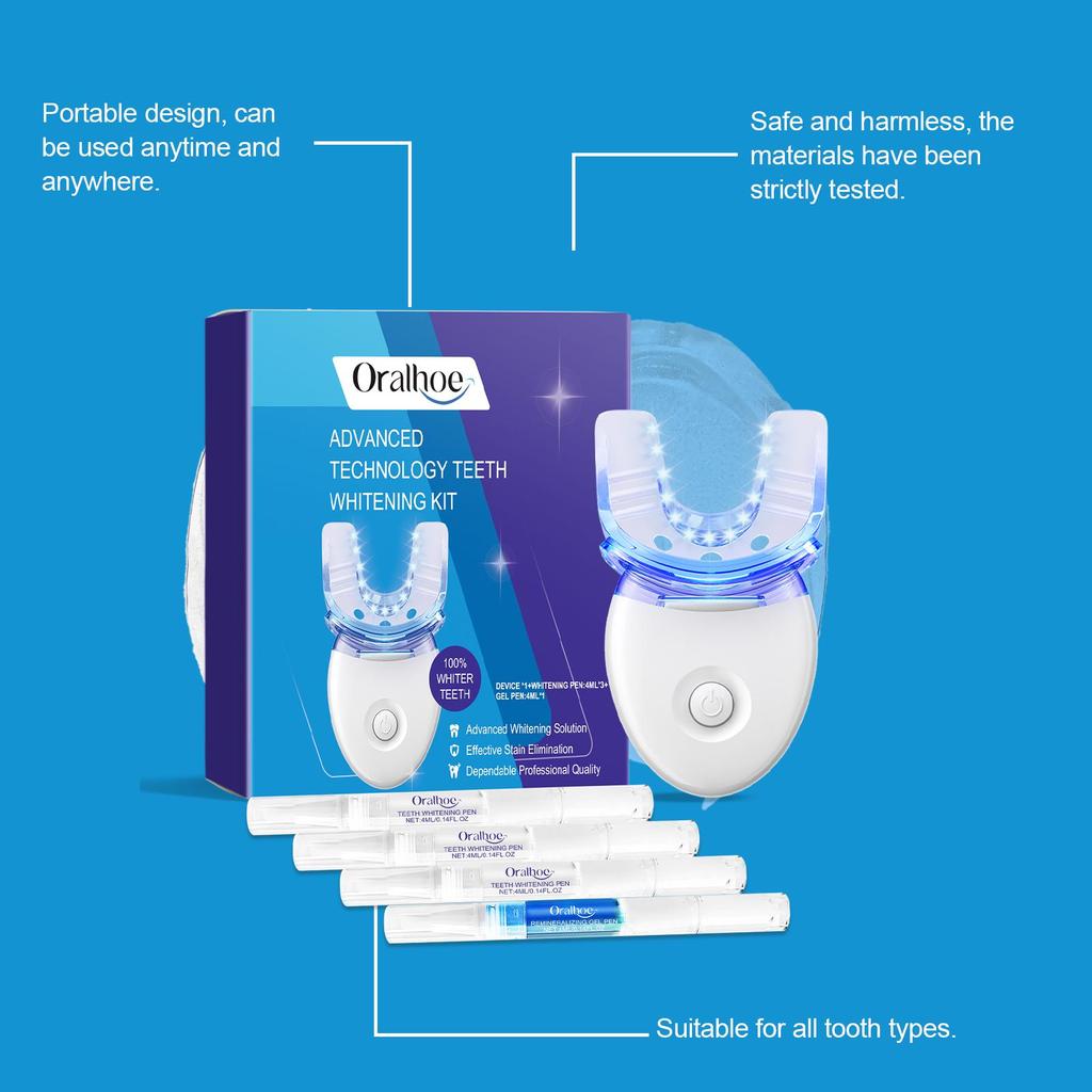 Oralhoe Dental Care Kit Portable Home Clean Oral Odor Care Dental Care Kit