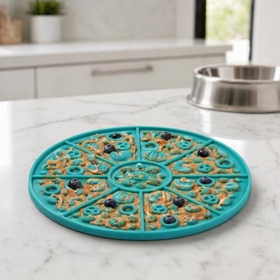 Soft Silicone Lick Mat Pet Slow Food Mat with Strong Suction Cup Multi-Grid