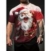 Christmas T-Shirts for Men Summer Funny 3D Print Men's T-Shirts O-Neck Man Short Sleeve T-Shirt Casual Loose Fashion Clothing