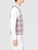 Mizuno Check Knit Vest Size 2XL Men's (E2MC1526), White,