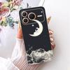 For Honor Power 2 5G Case SER-AN00 Luxury Girl Peacock Painted Cover Soft Slim Phone Case For Honor Power Power2 5G Fundas Coque