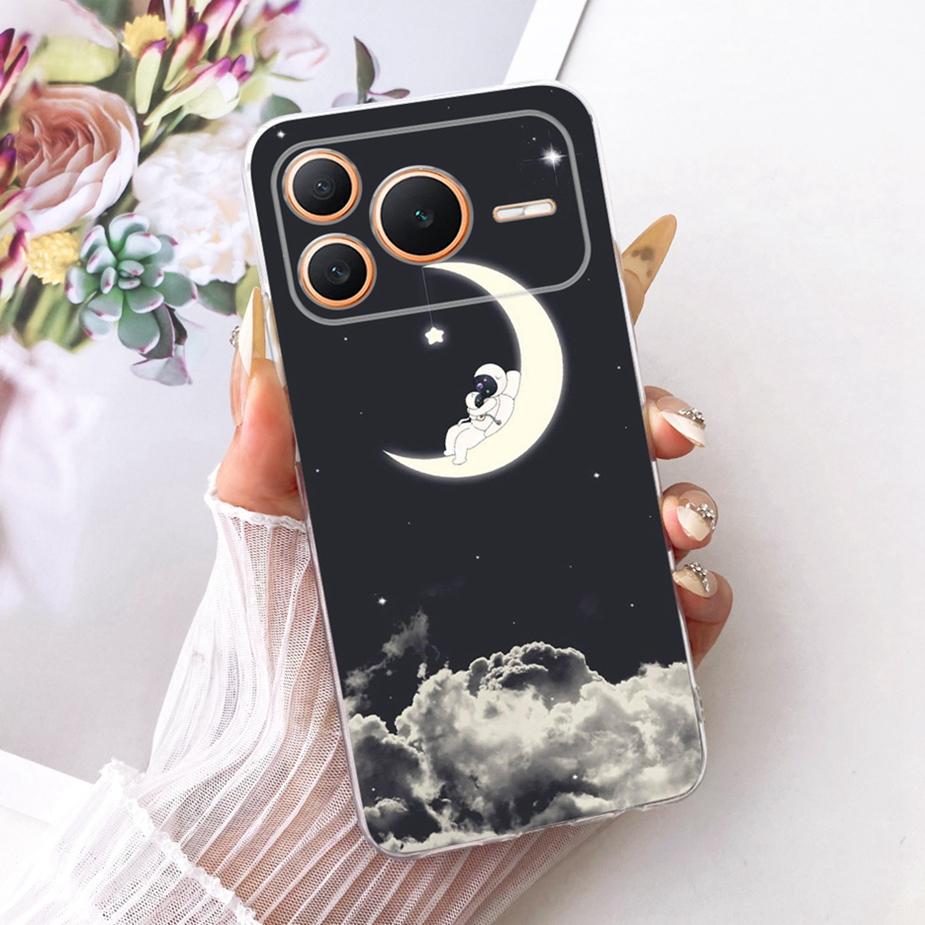 For Honor Power 2 5G Case SER-AN00 Luxury Girl Peacock Painted Cover Soft Slim Phone Case For Honor Power Power2 5G Fundas Coque