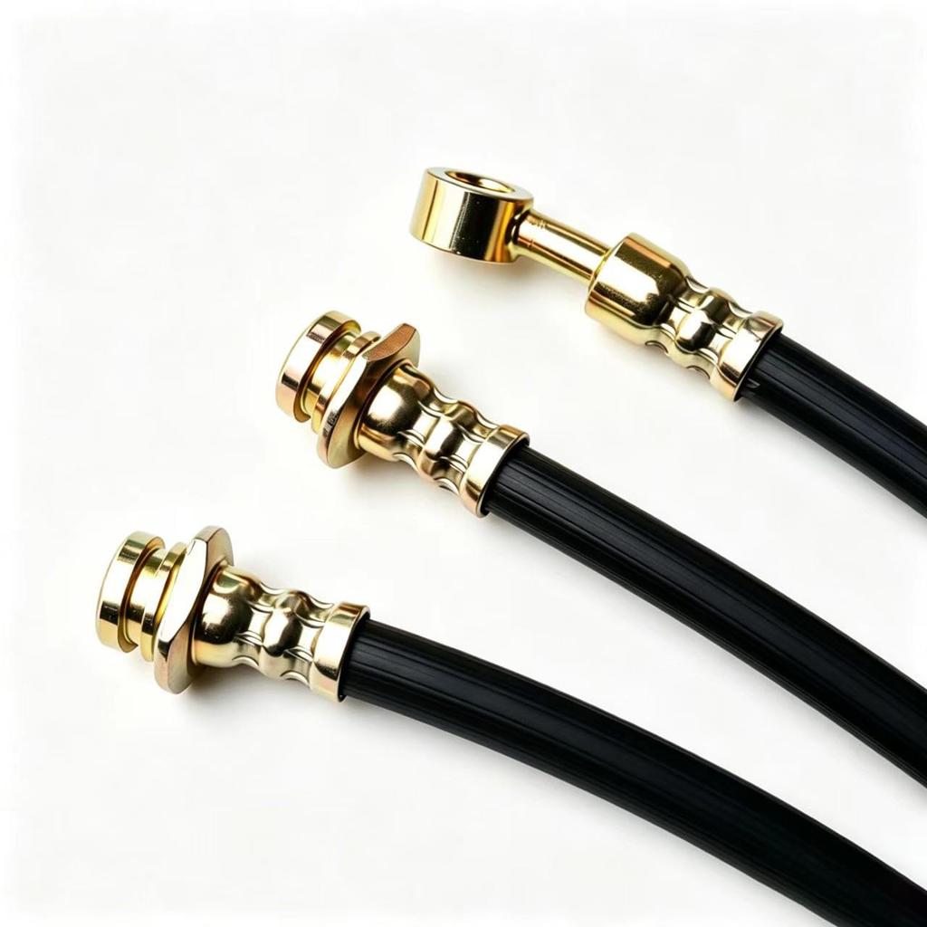 JXCARSIOJP Jimny JB23 50mm Longer Black Rubber Brake Hose Set
