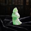 Holiday Home Accents 3D Printed Glow in The Dark Skull Ornament, Gothic Hooded Ghost Statue Figurine for Halloween Desktop Decoration, Luminous Resin