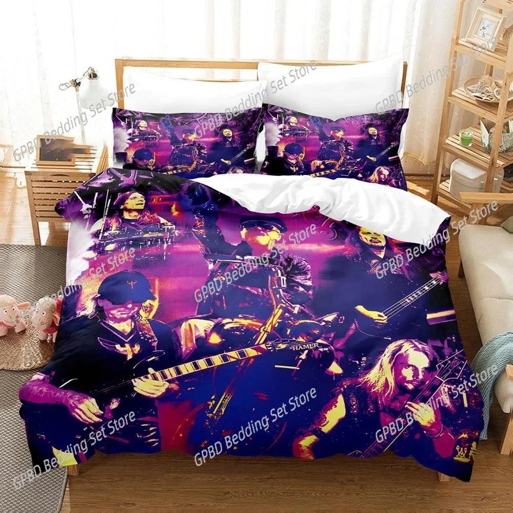 Hip Hop Band Judas Priest Bedding Set Bedroom Soft Modern Bedspreads Comefortable Kids Duvet Cover Quilt Cover And Pillowcase
