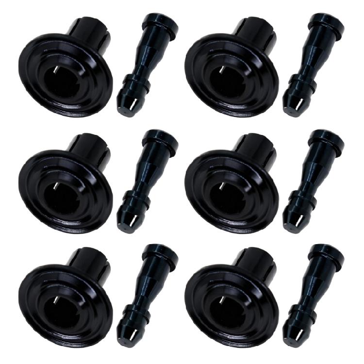 Aluminum Decorative Rivet Screws 6 Pack For Motorcycle Frame Cover Anodized Easy Installation