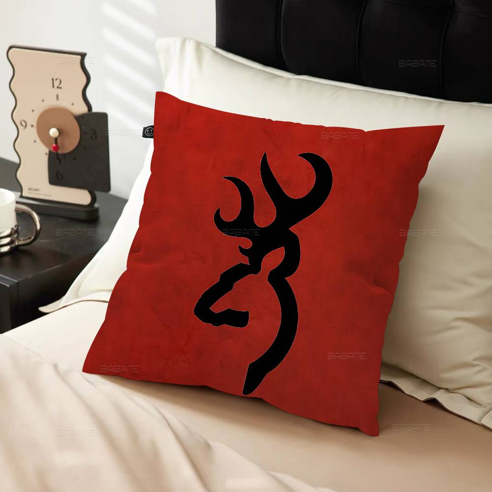 BBrownings Logo Pillow Cushion Cover Pillowcase Living Room Sofa Home Decor Customized