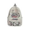Schoolbag1011 New Junior High School and College School Bag Simple Graffiti Cute Backpack Unisex Large Capacity Backpack Trend