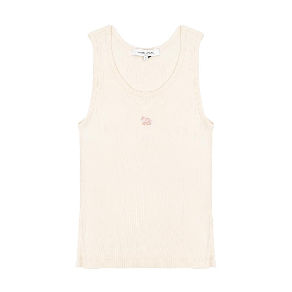 Maison Kitsune Baby Fox Patch Tank Top Women Sleeveless Mw00121ka0033 0306 MW00121KA0033 0306 (XS)