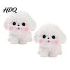 Display Box Collectibles 2Pcs Mini Dog Figurines Cute Resin Puppy Miniature Animal Figures Small Adorable Statue Decorations Ornaments for