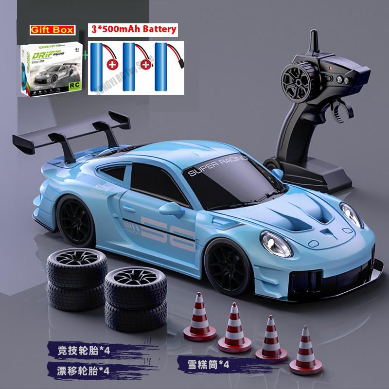 1/24 RC Car 2.4G High Speed Drift 4WD Remote Control Car With Led Light Radio Controlled Racing Model Boy Toy Best Kids Gift