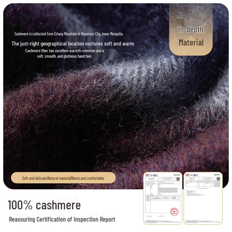 JIUMU Men's 100% Cashmere Scarf