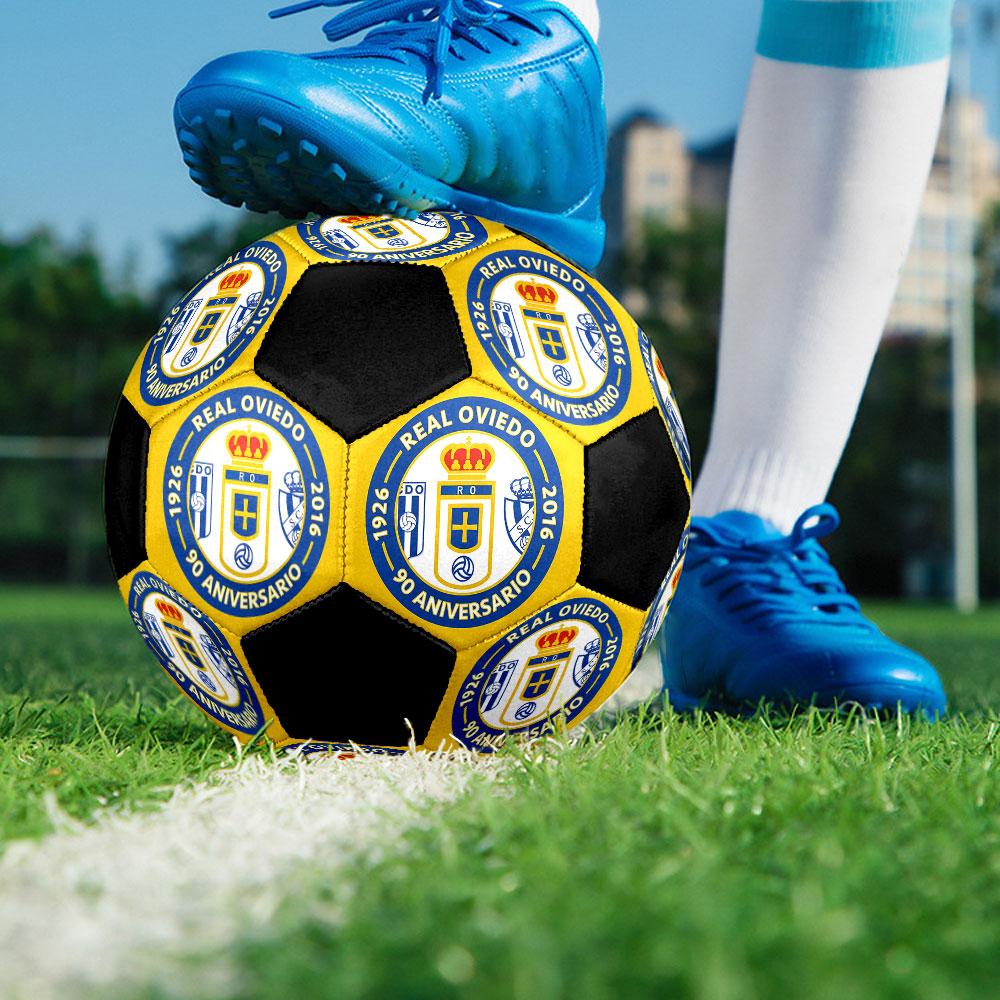 1pc Real Oviedo Soccer Ball Size 5 Indoor Soccer Ball Fashion Colorful Backyard Game - Great For Sports Fans Gift HE47